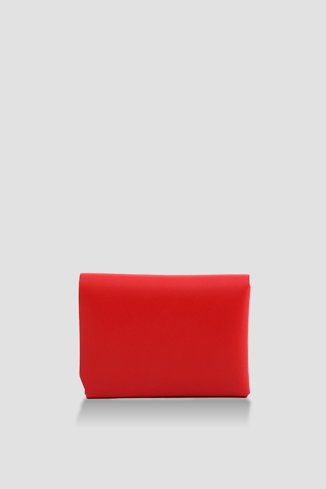 Origami wallet (straight chain)_Tomato red